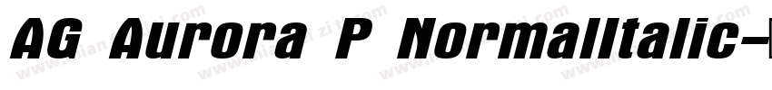AG Aurora P NormalItalic字体转换